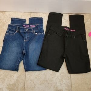 2 Pair NWT The Childrens Place Super Skinny Jeans Size 10